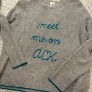 Golden Sun Cashmere Crew - Meet me on ACK - NWOT